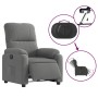 Sillón eléctrico reclinable elevable tela microfibra gris en Sillones | Comprar online en Foru.es
