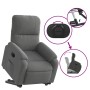 Sillón eléctrico reclinable elevable tela microfibra gris en Sillones | Comprar online en Foru.es