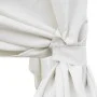 Tumbona con cortinas de ratán sintético negro de vidaXL, Camas para exteriores - Ref: Foro24-42948, Precio: 507,23 €, Descuen...