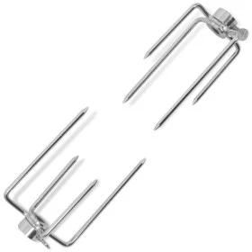 Horquilla para espetón de asado/barbacoa acero 2 uds de , Accesorios para barbacoas - Ref: Foro24-42251, Precio: 24,60 €, Des...