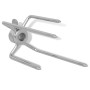 Horquilla para espetón de asado/barbacoa acero 2 uds de , Accesorios para barbacoas - Ref: Foro24-42251, Precio: 22,97 €, Des...