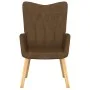 Sillón de relax con reposapiés tela marrón de , Sillones - Ref: Foro24-327537, Precio: 113,52 €, Descuento: %