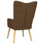 Sillón de relax con reposapiés tela marrón de , Sillones - Ref: Foro24-327537, Precio: 117,08 €, Descuento: %