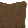 Sillón de relax con reposapiés tela marrón de , Sillones - Ref: Foro24-327537, Precio: 113,52 €, Descuento: %