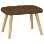 Sillón de relax con reposapiés tela marrón de , Sillones - Ref: Foro24-327537, Precio: 113,52 €, Descuento: %
