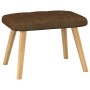 Sillón de relax con reposapiés tela marrón de , Sillones - Ref: Foro24-327537, Precio: 117,08 €, Descuento: %