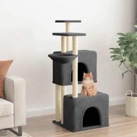 Rascador para gatos con postes de sisal gris oscuro 122 cm en Mobiliario para gatos | Comprar online en Foru.es