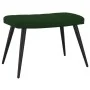 Silla de relajación con taburete terciopelo verde oscuro de , Sillones - Ref: Foro24-327690, Precio: 130,09 €, Descuento: %