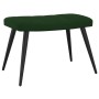 Silla de relajación con taburete terciopelo verde oscuro de , Sillones - Ref: Foro24-327690, Precio: 132,53 €, Descuento: %