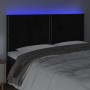 Cabecero con luces LED terciopelo negro 180x5x118/128 cm de , Cabeceros y pies de cama - Ref: Foro24-3122346, Precio: 96,63 €...