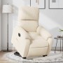 Sillón eléctrico reclinable elevable tela microfibra beige en Sillones | Comprar online en Foru.es