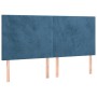 Cama box spring con colchón terciopelo azul oscuro 200x200 cm de , Camas y somieres - Ref: Foro24-3137747, Precio: 758,28 €, ...