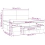 Cama box spring con colchón terciopelo azul oscuro 200x200 cm de , Camas y somieres - Ref: Foro24-3137747, Precio: 758,28 €, ...