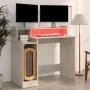 Escritorio LED madera contrachapada gris hormigón 97x45x90 cm de , Escritorios - Ref: Foro24-805556, Precio: 66,74 €, Descuen...