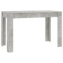 Mesa de comedor de madera de ingeniería gris 120x60x76 cm de , Mesas de cocina y de comedor - Ref: Foro24-800436, Precio: 80,...