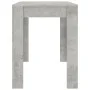Mesa de comedor de madera de ingeniería gris 120x60x76 cm de , Mesas de cocina y de comedor - Ref: Foro24-800436, Precio: 79,...