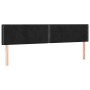 Cabecero con LED de terciopelo negro 180x5x78/88 cm de , Cabeceros y pies de cama - Ref: Foro24-3121534, Precio: 54,40 €, Des...