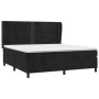 Cama box spring con colchón terciopelo negro 180x200 cm de , Camas y somieres - Ref: Foro24-3129167, Precio: 579,67 €, Descue...