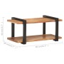 Mueble para TV de madera maciza de acacia 90x40x40 cm en Muebles TV | Comprar online en Foru.es