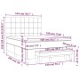 Cama box spring con colchón tela gris taupe 140x190 cm de , Camas y somieres - Ref: Foro24-3136593, Precio: 517,43 €, Descuen...