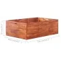 Arriate de madera de acacia 150x100x50 cm de , Maceteros y jardineras - Ref: Foro24-44024, Precio: 167,19 €, Descuento: %