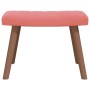 Sillón de relax con taburete terciopelo rosa de , Sillones - Ref: Foro24-327670, Precio: 122,95 €, Descuento: %