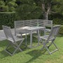 Muebles de bistró de jardín 4 piezas madera maciza acacia gris de , Conjuntos de jardín - Ref: Foro24-3057867, Precio: 480,99...
