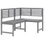 Muebles de bistró de jardín 4 piezas madera maciza acacia gris de , Conjuntos de jardín - Ref: Foro24-3057867, Precio: 480,99...