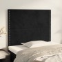 Cabeceros 2 unidades de terciopelo negro 90x5x78/88 cm de , Cabeceros y pies de cama - Ref: Foro24-3116230, Precio: 47,96 €, ...