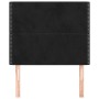 Cabeceros 2 unidades de terciopelo negro 90x5x78/88 cm de , Cabeceros y pies de cama - Ref: Foro24-3116230, Precio: 47,96 €, ...