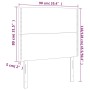 Cabeceros 2 unidades de terciopelo negro 90x5x78/88 cm de , Cabeceros y pies de cama - Ref: Foro24-3116230, Precio: 47,96 €, ...