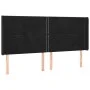Headboard with black velvet ears 183x16x118/128 cm by , Headboards and footboards - Ref: Foro24-3119502, Price: 102,05 €, Dis...