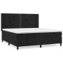 Cama box spring con colchón terciopelo negro 180x200 cm de , Camas y somieres - Ref: Foro24-3132635, Precio: 570,14 €, Descue...