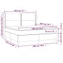 Cama box spring con colchón terciopelo negro 180x200 cm de , Camas y somieres - Ref: Foro24-3132635, Precio: 570,14 €, Descue...