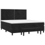 Cama box spring con colchón terciopelo negro 180x200 cm de , Camas y somieres - Ref: Foro24-3137799, Precio: 594,88 €, Descue...