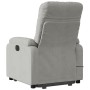 Sillón masaje eléctrico reclinable elevable tela gris claro en Sillones | Comprar online en Foru.es