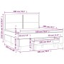 Cama box spring con colchón terciopelo negro 180x200 cm de , Camas y somieres - Ref: Foro24-3137799, Precio: 594,88 €, Descue...