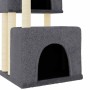 Rascador para gatos con postes de sisal gris oscuro 122 cm en Mobiliario para gatos | Comprar online en Foru.es