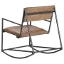 Hellbrauner Schaukelstuhl aus echtem Leder von , Schaukelstühle - Ref: Foro24-282904, Preis: 145,88 €, Rabatt: %