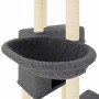 Rascador para gatos con postes de sisal gris oscuro 122 cm en Mobiliario para gatos | Comprar online en Foru.es