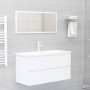 Mueble con lavabo madera de ingeniería blanco de , Tocadores de baño - Ref: Foro24-3071558, Precio: 228,34 €, Descuento: %