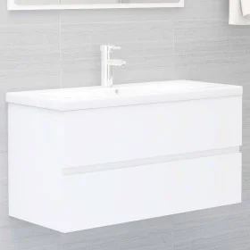 Mueble con lavabo madera de ingeniería blanco de , Tocadores de baño - Ref: Foro24-3071648, Precio: 287,47 €, Descuento: %