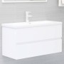 Mueble con lavabo madera de ingeniería blanco de , Tocadores de baño - Ref: Foro24-3071648, Precio: 299,90 €, Descuento: %
