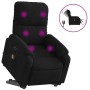 Sillón masaje eléctrico reclinable elevable tela negro en Sillones | Comprar online en Foru.es