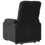 Sillón masaje eléctrico reclinable elevable tela negro en Sillones | Comprar online en Foru.es