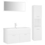 Juego de muebles de baño madera de ingeniería blanco de , Muebles de baño - Ref: Foro24-3071423, Precio: 368,32 €, Descuento: %