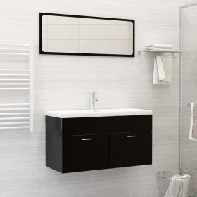 Recessed sink with white ceramic faucet 91x39x18 cm by , Sinks - Ref: Foro24-148626, Price: 259,25 €, Discount: %