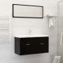 Recessed sink with white ceramic faucet 91x39x18 cm by , Sinks - Ref: Foro24-148626, Price: 259,25 €, Discount: %