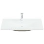 Lavabo empotrado con grifo cerámica blanco 91x39x18 cm de , Lavabos - Ref: Foro24-148626, Precio: 272,72 €, Descuento: %