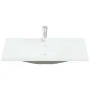 Recessed sink with white ceramic faucet 91x39x18 cm by , Sinks - Ref: Foro24-148626, Price: 259,25 €, Discount: %